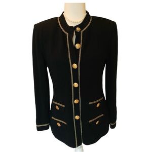 St. John Black Sweater Cardigan